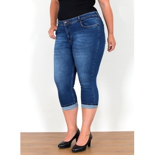 ESRA Caprijeans C740 Damen Capri Jeans High Waist Hose Stretch, Übergröße Jeans Plus Size Große Größen, Capri Hose 3/4 Jeans Damen Sommer High Rise Stretch, 3/4 Hose Damen Sommer Hoch Bund Jeans Damen, Caprijeans Damen hohe Leibhöhe mit Stretch Curvy, Damen Taille Jeans Capri jeanshose 7XL, Damen Jeans Sommer Hose Capri, Jeans Damen Jeans Hose Damen Hose, High Waist Jeans Damen High Waist, Kurze Damen Jeans Stretch Damen Jeans Shorts Jeans Damen Kurz, Damen Sommer Jeans Damen Sommer, Damen Capri Jeans Damen Capri Hose, Damen 3/4 Jeans Damen 3/4 Hose Damen Caprihose blau 50