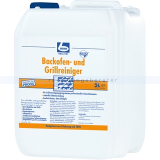 Dr. Becher 1761000 Backofenreiniger 5 L Grillreiniger löst gründlich und hoch wirksam eingebrannte Verschmutzungen