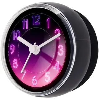 Sharplace wasserdichte Badezimmer-Uhr Mini Badezimmeruhr mit Silikagel Saugnäpfe zum Aufhängen, Funk-Badezimmeruhr, Küchenuhr, Baduhr, Quarz-Uhrwerk, feuchtigkeitsabweisend, 7 cm Stil c