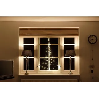 Fairybell LED-Weihnachtsbaum für am Fenster - 125CM - 60 LEDs - LED-Fensterbaum - Warmweiss