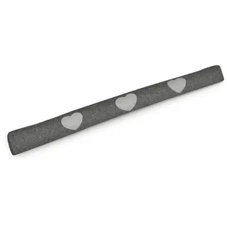 Beautissu Zugluftstopper 8 x 120 cm Anthrazit
