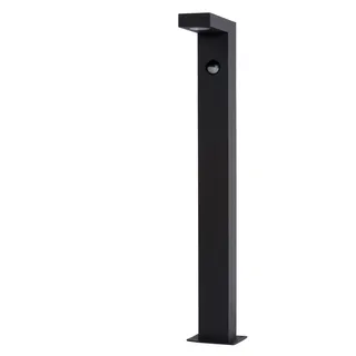LUCIDE Sockelleuchte Aluminium 1x7W 3000K IP54 inkl. Bewegungsmelder Anthrazit