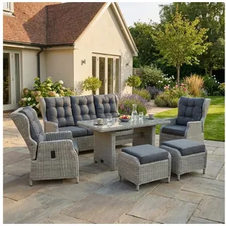Green Spirit Bilbao Garten-Lounge-Set 7-tlg. grau