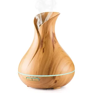 Aoonar 550ml Aroma Diffuser für Ätherische Öle – Ultraschall Luftbefeuchter mit 7 LED-Farben, BPA-frei, Aromatherapie Diffusor für Schlafzimmer, Büro & Spa (550ml)
