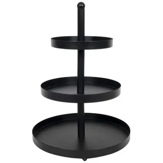 None Etagere SISSI, Schwarz - Metall - 3 Etagen