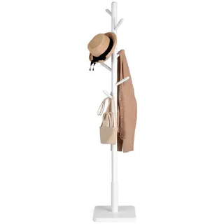 VASAGLE Garderobenständer 30 x 30 x 175 cm Weiß