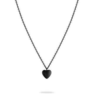 Liebeskind Berlin Kette mit Anhänger My Heart Edelstahl schwarz