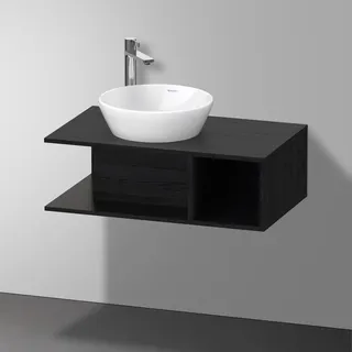 Duravit Waschtisch-Unterschrank 80 x 26 cm Eiche Schwarz Matt
