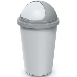 KEDEN Mülleimer 50 l Silber
