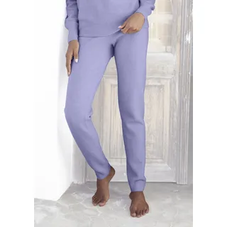Strickhose LASCANA "-Loungehose" Gr. 36/38, N-Gr, lila Damen Hosen Relaxhosen aus weichem Strick, Loungewear