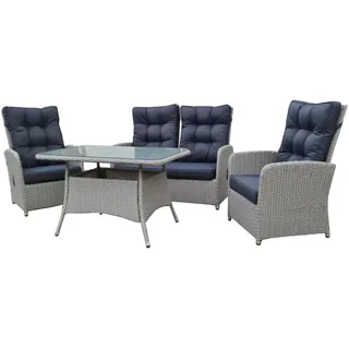 11tlg. Dining-Set - Grau-meliert