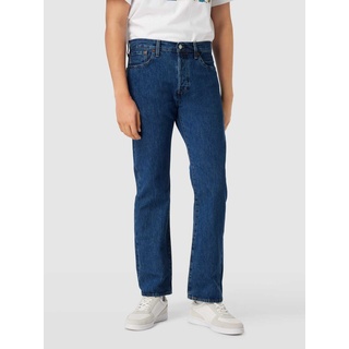 Jeans mit Label-Patch Modell "501 STONE WASH", Jeansblau, 32/34