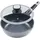 Ø 24 cm x 7,5 cm grau inkl. Glasdeckel