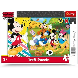 Trefl Puzzle Puzzle Mickey Mouse auf dem Lande 15 Teile, Puzzleteile