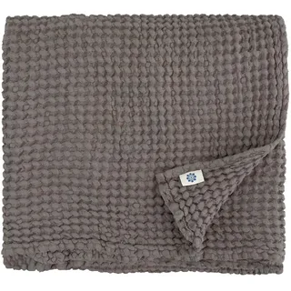 Linen & Cotton Premium-Qualität Waffel Tuch Saunatuch Strandtuch Handtücher Badetücher Duschtücher Gästehandtücher Ezra, 48% Leinen, 52% Baumwolle - 80 x 100cm (Taupe)