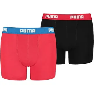Puma Boxershorts 2 St. Rot/Schwarz 176