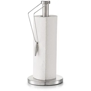 Zeller Küchenrollenhalter Ø15x33,5 cm Silber