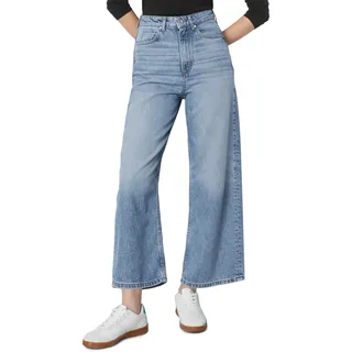 Weite Jeans MARC O'POLO "im Culotte-Stil" Gr. 31, Normalgrößen, blau Damen Jeans Weite