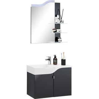 Badmöbel-Set »3010.5«, (Set, 2 St.), anthrazit Hochglanz, , 51416728-0