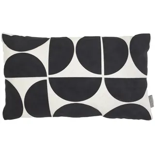 Boltze Zierkissen 48 x 28 cm Schwarz