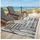 Teppich SANSIBAR grau B 130cm H 5mm L 190cm Polypropylen Teppiche Teppich Flachgewebe modernes Design Motiv Holzdielen In Outdoor geeignet