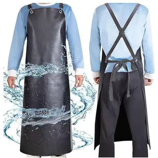 Wasserdichte Gummischürze, Strapazierfähige Vinylschürze, Verstellbar, Dicke Schürze Für Restaurant, Spülküche, Metzgerei