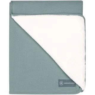emma & noah Babydecke Essential Winter 75x95 cm, gruen