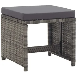 vidaXL Gartenhocker 41 x 35 x 41 cm grau 2 St.