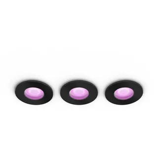 Philips Hue White & Color Ambience Xamento Spot-Light schwarz 3St