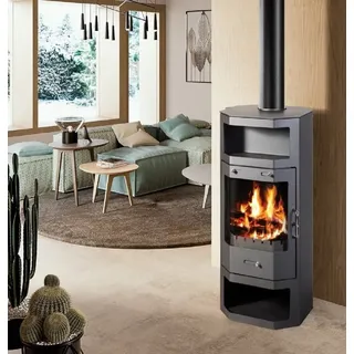 Apex Kaminofen Kaminofen 9kW Kachelofen Heizofen Ofen Kamin EEK A 56321, (1-tlg)