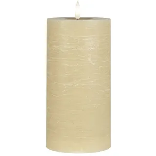 Ib Laursen LED-Leuchte Ib Laursen - LED Kerze Stumpenkerze H 20cm D 10cm Beige 8798-44 beige|braun