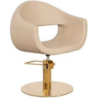 Ahsen Professional Stuhl AP - Friseurstuhl mit Hydraulik für Damensalons - 12 Models goldfarben