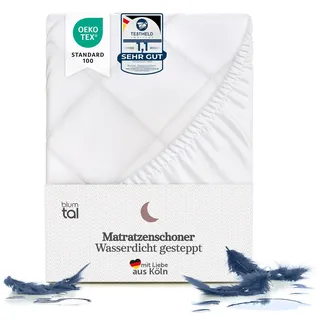 Blumtal® Luxus Gesteppter Matratzenschoner – Oeko-TEX Zertifiziert, Anti-Allergie Matratzenschoner, Matratzenschoner Wasserdicht, 150x200x40cm