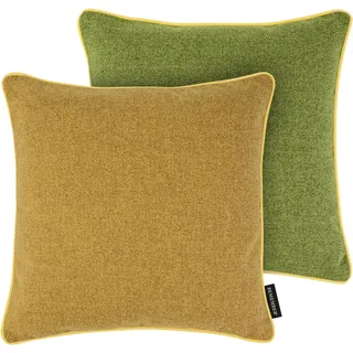 Remember Kissen Peanut, 45 x 45 cm, Polyester – Dekokissen für Sofa oder Bett, modernes Wohnkissen mit farbenfrohem Design für Wohnzimmer oder Schlafzimmer (Cashew)