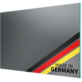 Spiegel ID Cristal: GRAUSPIEGEL rechteckig - nach Wunschmaß - Made in Germany - Auswahl: (Breite) 190 cm x (Höhe) 50 cm