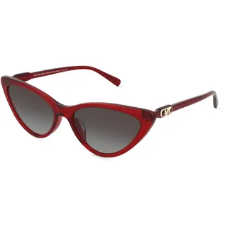 Michael Kors MK2195U Damen-Sonnenbrille Vollrand Butterfly Acetat-Gestell, rot