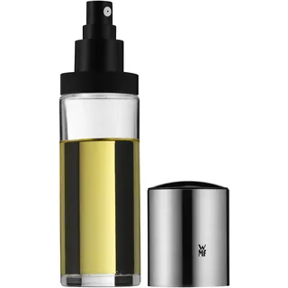 WMF Basic Essig- Olsprüher 125ml, Essig-Sprühflasche, Öl-Sprühflasche mit Glasbehälter, Cromargan Edelstahl mattiert, spülmaschinengeeignet