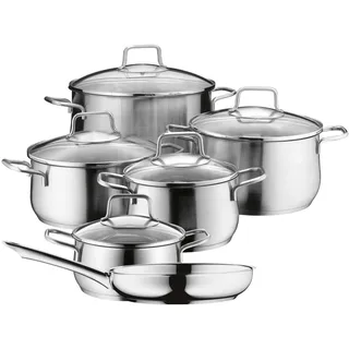 WMF Brilliant Topfset 6-tlg. 3 x Fleischtopf + 2 x Bratentopf + Bratpfanne