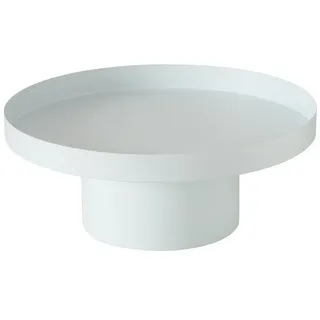 Boltze home dienblad samona metaal ø25cm beige wit - Beige/Weiß