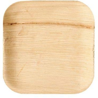 Papstar 25 Teller, Palmblatt Pure eckig 18 cm x 18 cm x 1,5 cm