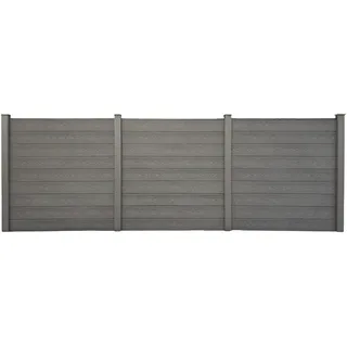 prestige home living outdoor WPC Sichtschutzzaun 5 x 180 cm Grau