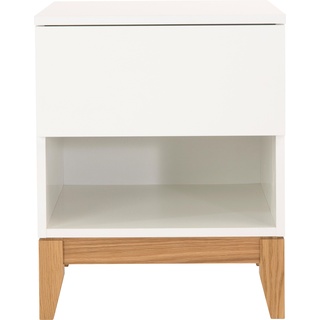 Beistelltisch »Elinee«, im angesagten skandinavischen Look, weiß/eiche, , 91008469-0 B/H/T: 45 cm x 55 cm x 48 cm