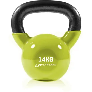 UpForm Kettlebell 14 kg Kettlebell Vinyl-Gusseisenhantel grün