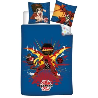 Aymax sprl Bettwäsche Anime Bakugan Mikrofaser Kinder Bettwäsche Set 135/140x200, 2 teilig blau|bunt