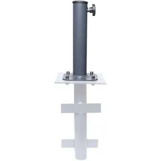 Ständer auf Bodenhülse MCW-A96, Schirmständer für Bodenanker/-platte/-montage Sonnen-/Ampelschirm, Metall Ø 38-48mm
