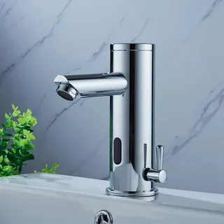 Acesunny Einhebel Mischbatterie Bad Armatur Waschtisch Sensorarmatur mit Infrarot-Sensor Waschtischarmatur Automatik Einhandmischer Bad Faucet Wannen Armatur Badewanne