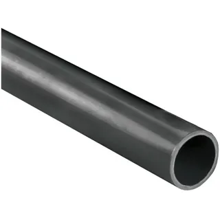 Boni-Shop® Boni-Shop Druckspülrohr PVC Druckrohr 25mm, 1m, 16 bar, PVC-U Druckleitung, grau