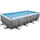 Set 549 x 274 x 122 cm inkl. Filterpumpe grau Rattanoptik