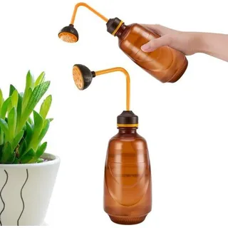 Famanu Gießkanne 450 ml - Mini-Gießkanne mit Sprühkopf