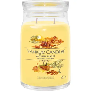 Yankee Candle Signature Duftkerze | große Kerze mit langer Brenndauer „Autumn Sunset“ | Soja-Wachs-Mix | Perfekte Geschenke für Frauen